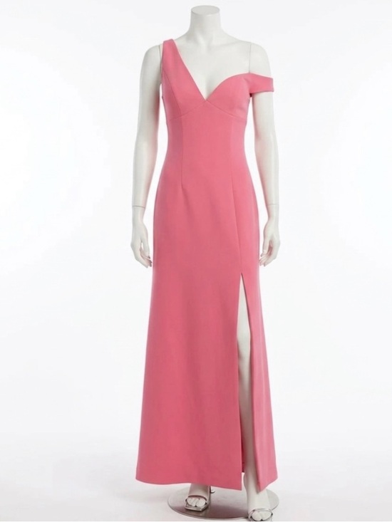 BCBGMaxAzria Dresses & Skirts - BCBGMaxAzria Pink 1 Shoulder Prom Party Dress Gown Spring/Summer Wedding Guest 0